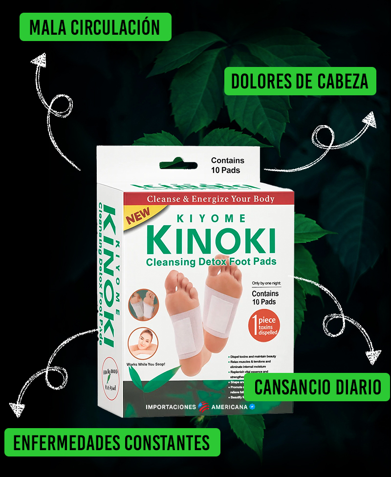 beneficios del parche kinoki
